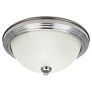 Geary 1-Light Flush Mount in Brushed Nickel