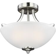 Sea Gull Geary 2 Light Ceiling Light in Brushed Nickel