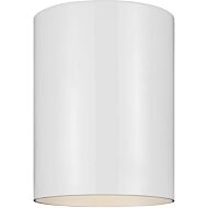 Sea Gull Cylinders Outdoor Ceiling Light in White