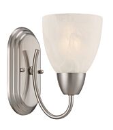 Torino 1-Light Wall Sconce in Brushed Nickel