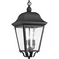 Kiawah 3-Light Hanging Lantern in Black