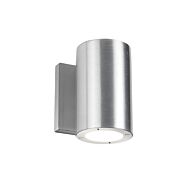 Modern Forms Vessel 1 Light Outdoor Wall Light in Brushed Aluminum