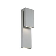 Modern Forms Double Down 2 Light Outdoor Wall Light in Graphite