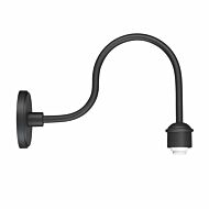 The Great Outdoors 12 Inch RLM Lighting Wall Mount in Black