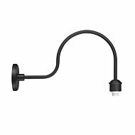 The Great Outdoors 14 Inch RLM Lighting Wall Mount in Black