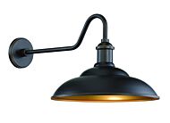 The Great Outdoors 6 Inch RLM Lighting Shade in Oil Rubbed Bronze with Matte Gold