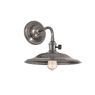 Hudson Valley Heirloom 9 Inch Wall Sconce in Historical Nickel