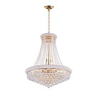 CWI Lighting Empire 18 Light Down Chandelier with Gold finish