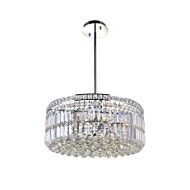 CWI Lighting Colosseum 8 Light Down Chandelier with Chrome finish