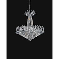 CWI Lighting Posh 22 Light Down Chandelier with Chrome finish