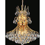 CWI Lighting Princess 10 Light Down Chandelier with Gold finish