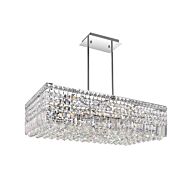 CWI Colosseum 10 Light Down Chandelier With Chrome Finish