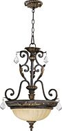 Rio Salado 3-Light Pendant in Toasted Sienna With Mystic Silver