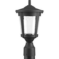 East Haven LED 1-Light LED Post Lantern in Black