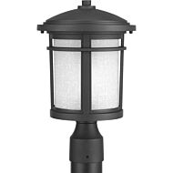 Wish LED 1-Light LED Post Lantern in Black
