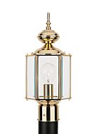 Sea Gull Classico 16 Inch Outdoor Post Light in Polished Brass