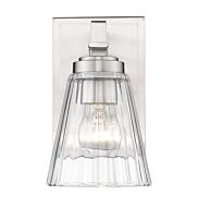 Lyna 1-Light Wall Sconce in Brushed Nickel