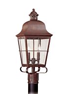 Chatham 2-Light Outdoor Post Lantern in Weathered Copper