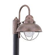 Sebring 1-Light Outdoor Post Lantern in Weathered Copper
