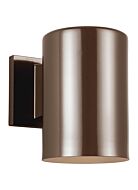 Sea Gull Cylinders 7 Inch Outdoor Wall Light in Bronze