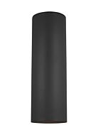Outdoor Cylinders 2-Light Outdoor Wall Lantern in Black