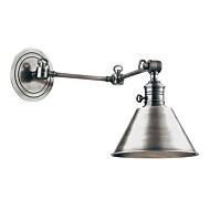 Hudson Valley Garden City 11 Inch Wall Sconce in Polished Nickel