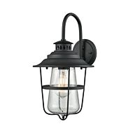 San Mateo 1-Light Outdoor Wall Sconce in Textured Matte Black