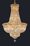 Tranquil 22-Light Chandelier in Gold