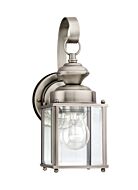 Sea Gull Jamestowne 11 Inch Outdoor Wall Light in Antique Brushed Nickel