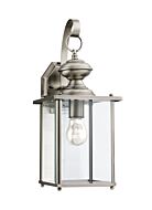 Sea Gull Jamestowne 17 Inch Outdoor Wall Light in Antique Brushed Nickel
