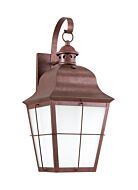 Sea Gull Chatham 21 Inch Outdoor Wall Light in Weathered Copper