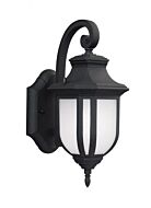 Sea Gull Childress 13 Inch Outdoor Wall Light in Black