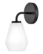 Gio 1-Light LED Bathroom Vanity Light in Black