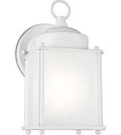 Sea Gull New Castle 8 Inch Outdoor Wall Light in White