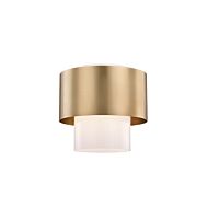 Hudson Valley Corinth Ceiling Light in Aged Brass
