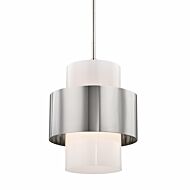 Hudson Valley Corinth Pendant Light in Polished Nickel