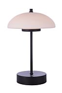 Craftmade Rechargable LED Portable 1-Light Table Lamp in Flat Black
