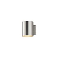 Outpost 1-Light LED Outdoor Wall Sconce in Brushed Aluminum