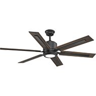 Glandon 1-Light 60" Hanging Ceiling Fan in Gilded Iron