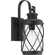 Hollingsworth 1-Light Wall Lantern in Black