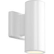 3In Cylinders 2-Light LED Wall Lantern in White