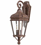 The Great Outdoors Harrison 2 Light 21 Inch Outdoor Wall Light in Vintage Rust