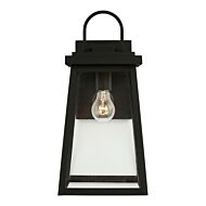 Founders 1-Light Outdoor Wall Lantern in Black