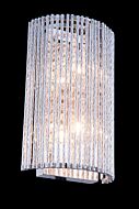 Influx 2-Light Wall Sconce in Chrome