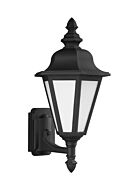 Sea Gull Brentwood 20 Inch Outdoor Wall Light in Black