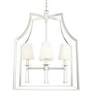 Crystorama Baxter 4 Light 30 Inch Transitional Chandelier in Polished Nickel