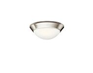 Ceiling Space 1-Light Flush Mount in Brushed Nickel