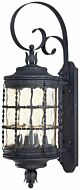 The Great Outdoors Mallorca 4 Light 34 Inch Outdoor Wall Light in Spanish Iron