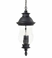 The Great Outdoors Newport 4 Light 30 Inch Outdoor Hanging Light in Heritage