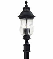 The Great Outdoors Newport 3 Light 28 Inch Outdoor Post Light in Heritage